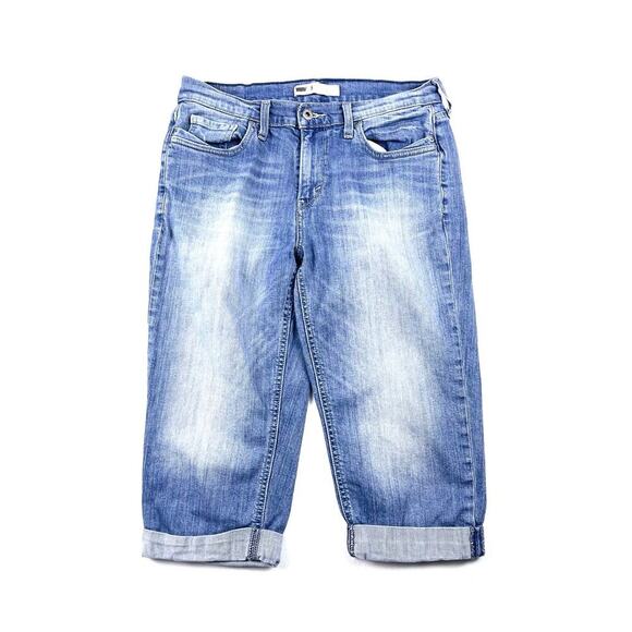 Levi's Light Wash Classic Wash Bermuda Denim Shorts - Picture 4 of 9